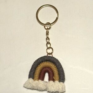 Rainbow Keychain with Tassels